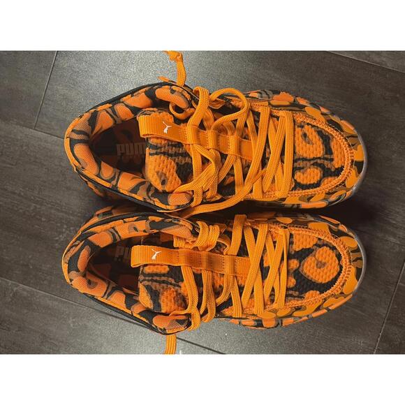 Puma June Ambrose Court Rider High Court Maverick Orange Graphic Women’s Size 6 - Picture 2 of 4